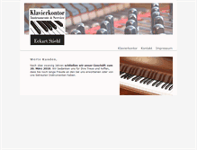 Tablet Screenshot of klavierkontor.de